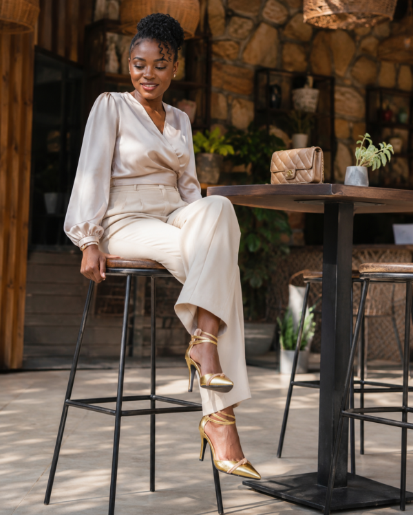 golden muse pointed toe heels