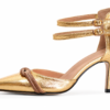 golden muse pointed toe heels