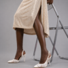 ivory lace white blk
