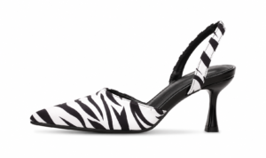 savannah zebra slingback stiletto heels