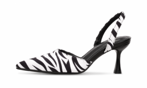 savannah zebra slingback stiletto heels